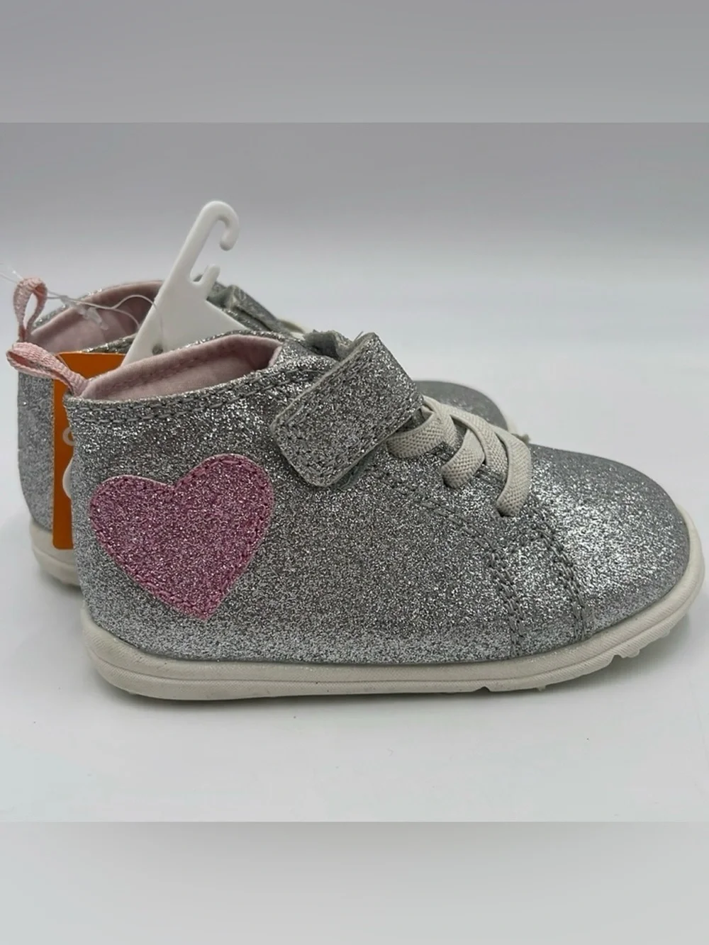 NWT Carter's Every Step Silver Glitter Shoes Size 6m
